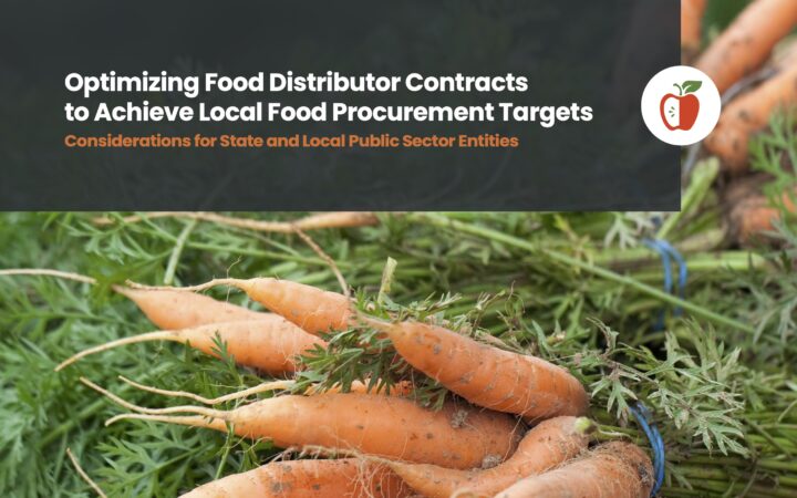 A guide from the Healthy Food Policy Project explores options for public sector procurement teams to adjust their contracts with food distributors to support local food goals.