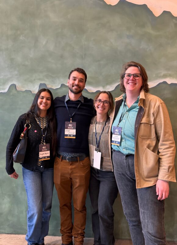 Chystal Aquino with Elijah Zwick JD'27, CAFS Deputy Director and Senior Researcher Lihlani Nelson, and Visiting Assistant Professor Liz Turner at the Urban Agriculture Directors Alliance convening in Austin, Texas. 